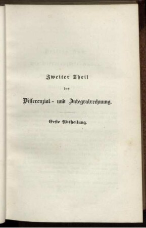 Die Differenzialrechnung.