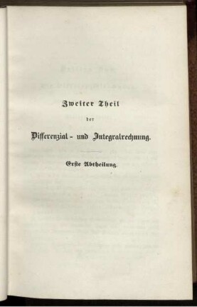Die Differenzialrechnung.