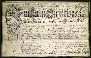 Taufbrief Gimmeldingen 1815