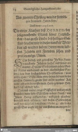 Am zweyten Christag von der frewdigen formmen Hirten-feyr