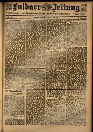 Ausgabe vom Donnerstag, den 25. Juli 1901.