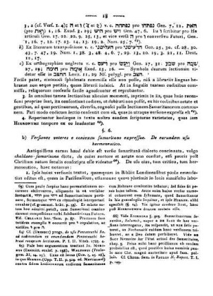 §. 6. Versiones veteres e contextu samaritano expressae. De earundem usu hermeneutico.