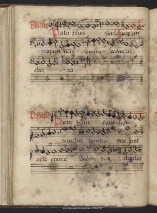Anonymus: Pater filius sanctus spiritus
