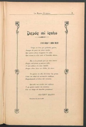 Desde mi lecho