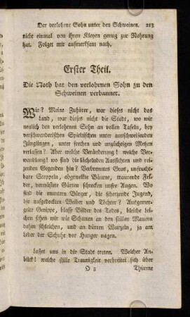 213-223, Erster Theil