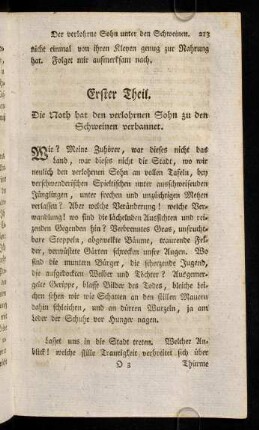 213-223, Erster Theil