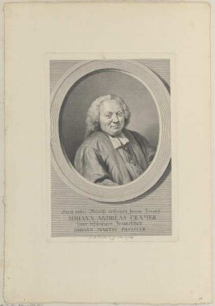Bildnis des Iohann Andreas Cramer