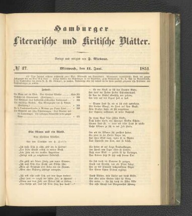 No. 47. 11. Juni 1851