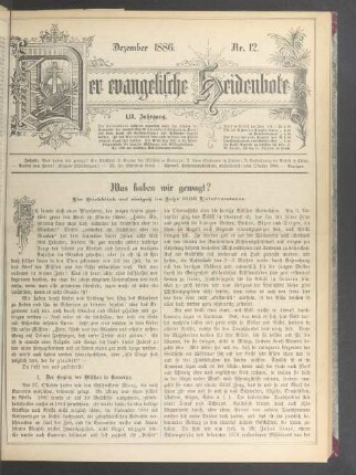 Dezember 1886. Nr. 12