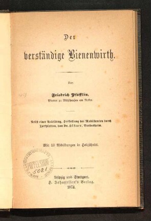 Der verständige Bienenwirth