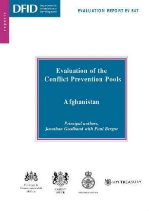 Evaluation of the conflict prevention pools : Afghanistan