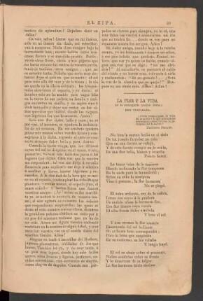 La flor y la vida : (A la distinguida poetisa Edda.) - [Poesía]