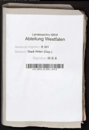 Acta Abeck sive von der Becke als Gutsherr der Averkampshove c(ontr)a ahlen.