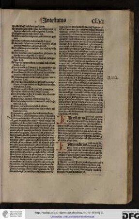 Intestatus quis dicitur decedere quatuor modis, primo si nullum testamentum fecit...