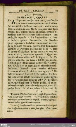 [De captandis sacerdotis]