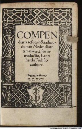 Compendiaria ac succincta ad modum in medendi artem eisagōge seu introductio