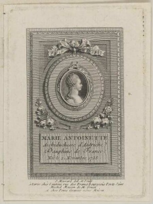 Bildnis der Marie Antoinette de France