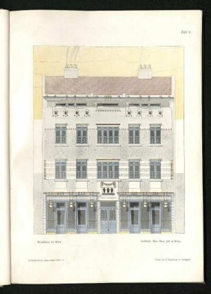 Tafel 1: Wohnhaus für Wien