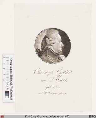 Bildnis Christoph Gottlieb von Murr