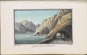 'Galerien am Comer See' Aquarell