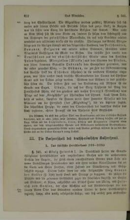 III. Die Vorherrschaft des deutsch-römischen Kaiserthums