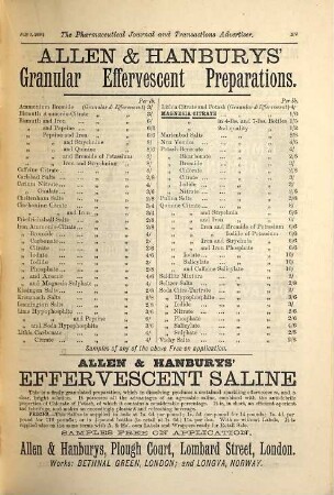 The pharmaceutical journal and transactions. 15, [a]