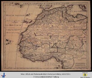 Carte de la Barbarie de la Nigritie et de la Guinée.