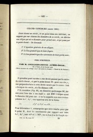 Grand concours.