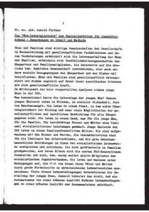 Die "Ehe-Intervallstudie" des Zentralinstituts für Jugendforschung : Bemerkungen zu Inhalt und Methode