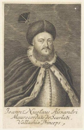 Bildnis des Joannes Nicolaus Alexandri Maurocordato