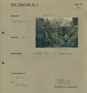 Foto des Weilers Langenwasen mit Haute Pierre (Luftbild)