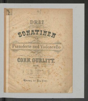 Drei Sonatinen für Pianoforte und Violoncello : op. 61, Nr. 3