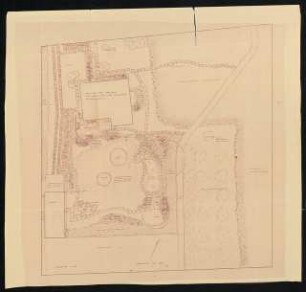Garten für Direktor Curt Schreiber, Schwenningen: Lageplan mit Gartenplan 1:100