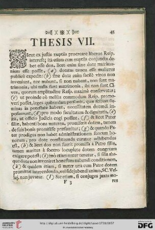 Thesis VII