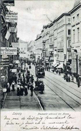 Leipzig: Neumarkt während der Messe