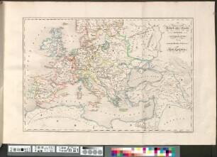 Uebersichts-Karte für die Geschichte von der Reformation bis zum westphälischen Frieden