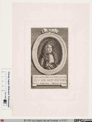 Bildnis Charles de Sainte-Maure Montausier, marquis de Salles, 1665 duc de