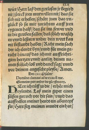 Der CXLI. Psalm. - Der CL. Psalm.