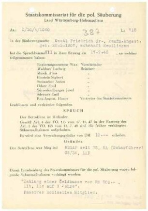Gastl, Friedrich jr.