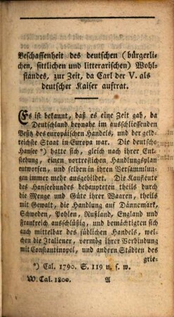 Historischer Calender. 1800