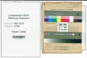 Entnazifizierung Gerta Kauert , geb. 30.08.1896 ()