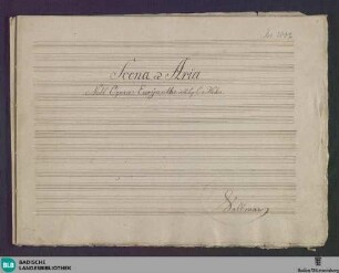 Euryanthe. Excerpts - Don Mus.Ms. 2007 : V, orch; J 291/10