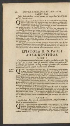 Epistola II. S. Pauli Ad Corinthios.