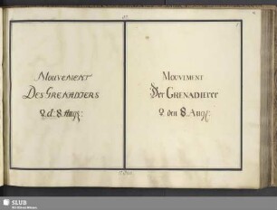 Mouvement Der Grenadierer ... den 8. Aug.