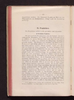 IX. Prophylaxe.