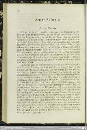 Achter Abschnitt. Von den Thürmen