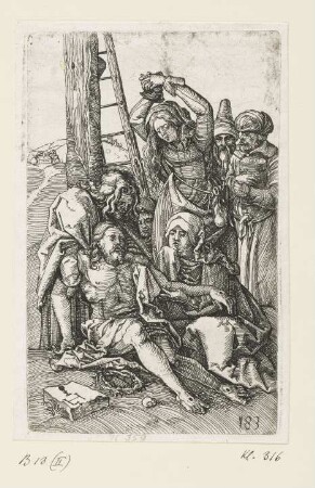 Beweinung, Blatt 12 der Folge "Passion Christi"