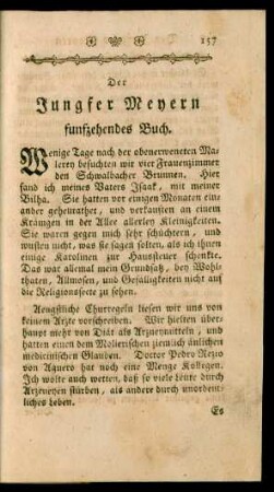Der Jungfer Meyern funfzehendes Buch.