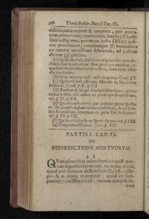 Partis I. Cap. IX. De Resvrrectione Mortvorvm.