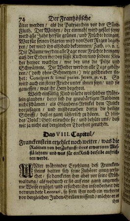 Das VIII. Capitul.